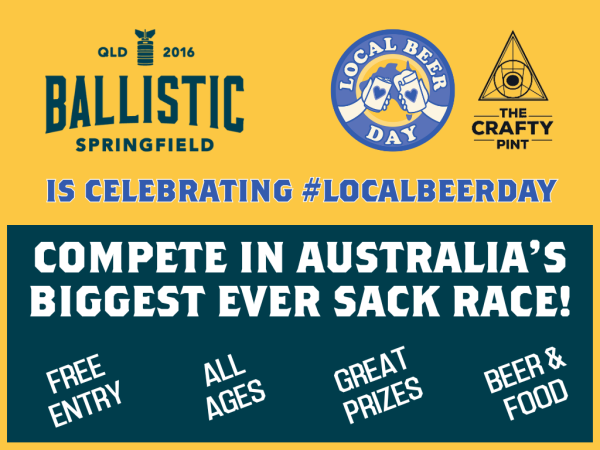 Springfield's Local Beer Day & Australia's Biggest Sack Race