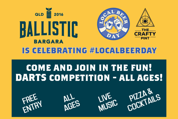 Bargara's Local Beer Day with Darts